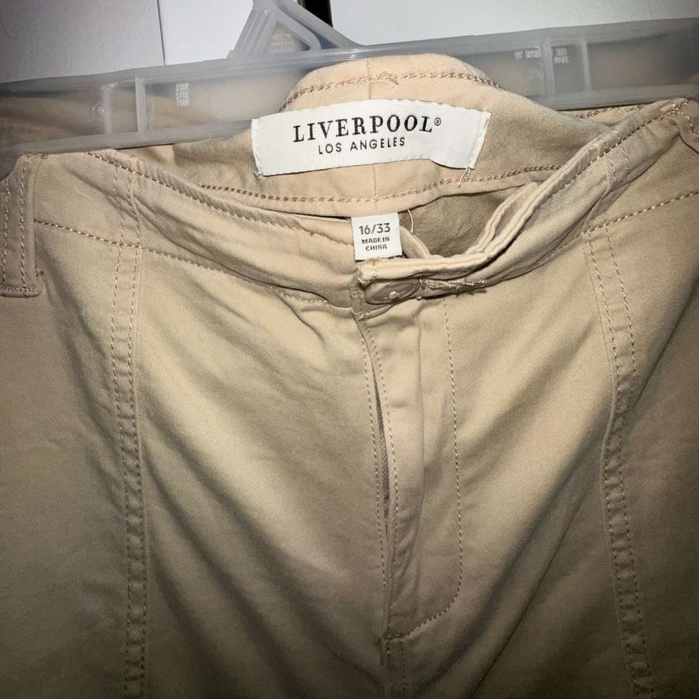 Liverpool Drea Cargo Crop Wide Leg Pants | Size 16 | Utility Pants - Picture 7 of 8